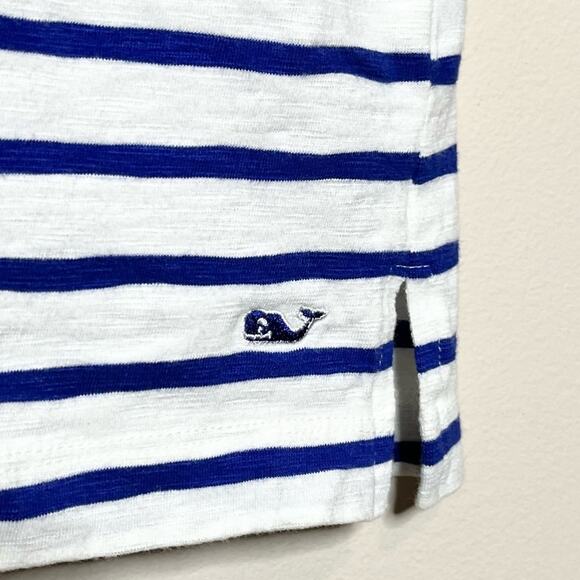 VINEYARD VINES pink/blue/white stripe 3/4 sleeve casual dress size small - Picture 6 of 6